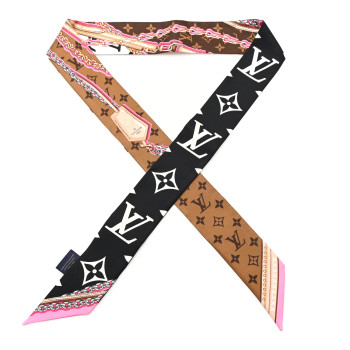 LOUIS VUITTON Silk Ultimate Monogram BB Bandeau Black