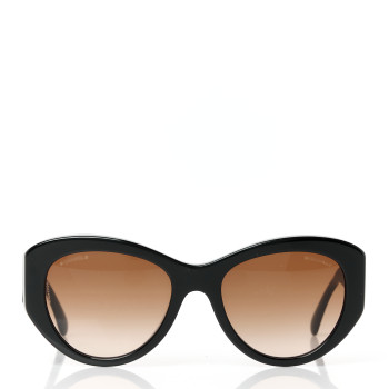 CHANEL Acetate Butterfly Large CC Sunglasses 5492-A Black