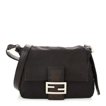 FENDI Nylon Mama Crossbody Brown