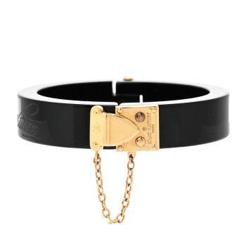 LOUIS VUITTON Lock Me Bracelet Black
