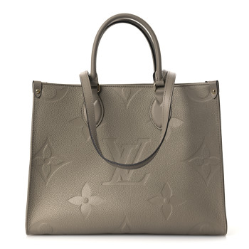 LOUIS VUITTON Empreinte Monogram Giant Onthego MM Tourterelle