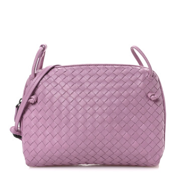 BOTTEGA VENETA Nappa Intrecciato Nodini Crossbody Messenger Watteau