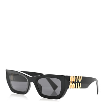 MIU MIU Acetate Rectangle Sunglasses SMU 09W Black