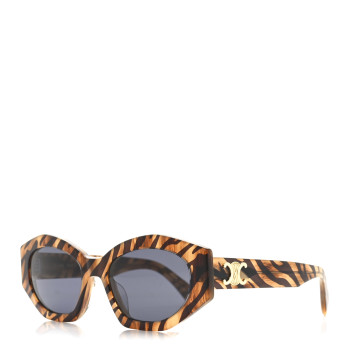 CELINE Acetate Triomphe 01 Sunglasses CL 40238U Tiger
