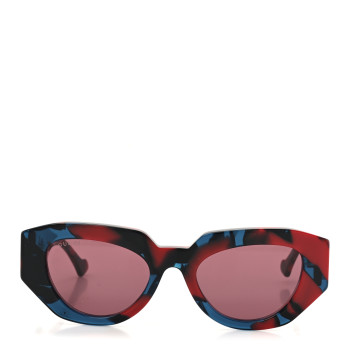 GUCCI Acetate Cat Eye Sunglasses GG1421S Red Tortoiseshell