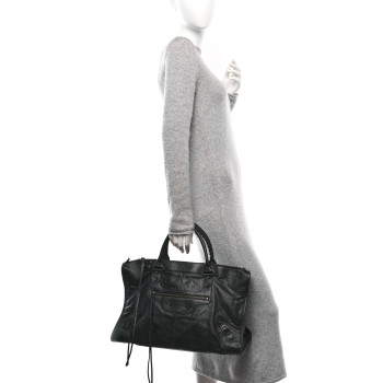BALENCIAGA Agneau Classic Hardware Work Black
