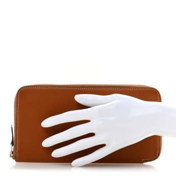 HERMES Epsom Silk'In Wallet Gold