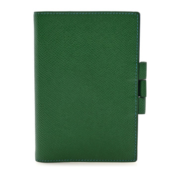 HERMES Courchevel Verso Globe Trotter Agenda Cover PM Bengale Bleu France