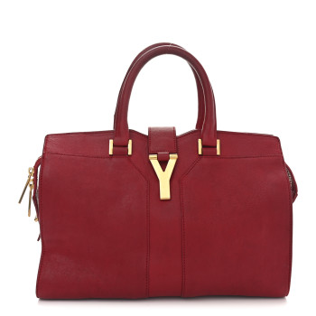 SAINT LAURENT Sheepskin Small Cabas ChYc Rouge Orient