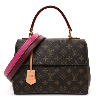 LOUIS VUITTON Monogram Cluny BB Bordeaux Fuchsia