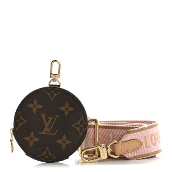 LOUIS VUITTON Monogram Multi Pochette Accessories Bandouliere Shoulder Strap Rose Clair
