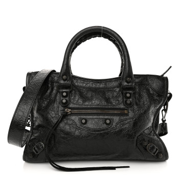 BALENCIAGA Agneau Arena Storico Classic Hardware Small Le City Black
