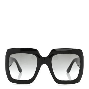 GUCCI Acetate Square Frame Sunglasses GG0053S Black