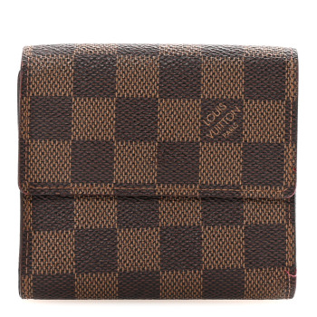 LOUIS VUITTON Damier Ebene Elise Wallet