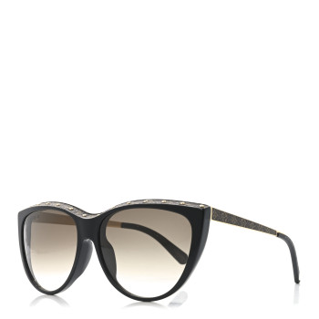 LOUIS VUITTON Acetate Monogram La Boum Sunglasses Z1147E Black