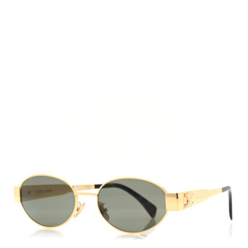 CELINE Metal Triomphe 01 Sunglasses CL40235U Gold Green