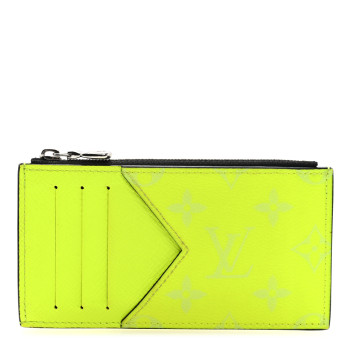 LOUIS VUITTON Taigarama Coin Card Holder Yellow