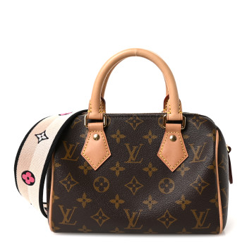 LOUIS VUITTON Monogram Speedy Bandouliere 20 Black