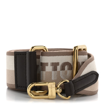 LOUIS VUITTON Jacquard Speedy Bandouliere 20 Shoulder Strap Beige Brown