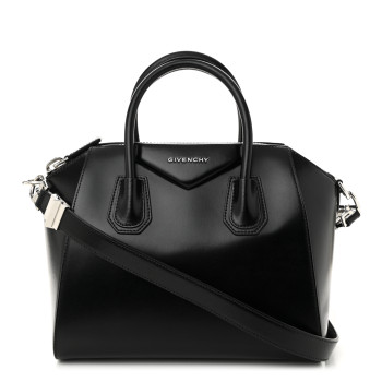 GIVENCHY Shiny Lord Calfskin Small Antigona Black