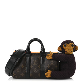LOUIS VUITTON Monogram Monkey Puppet LV Friends Keepall XS
