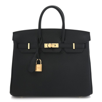 HERMES Togo Birkin 25 Black
