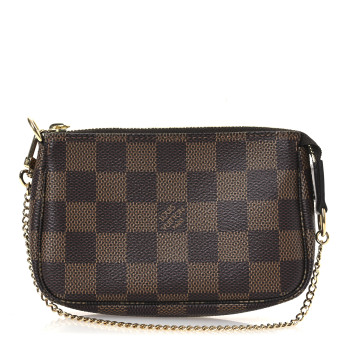 LOUIS VUITTON Damier Ebene Mini Pochette Accessories