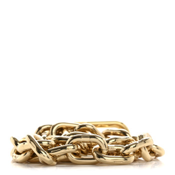 LOUIS VUITTON Metal Pochette Accessories Chain Strap Gold
