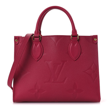 LOUIS VUITTON Empreinte Monogram Giant Onthego PM Freesia