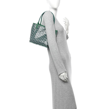 GOYARD Goyardine Reversible Mini Anjou Green