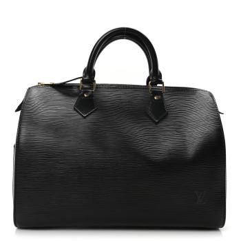 LOUIS VUITTON Epi Speedy 30 Black