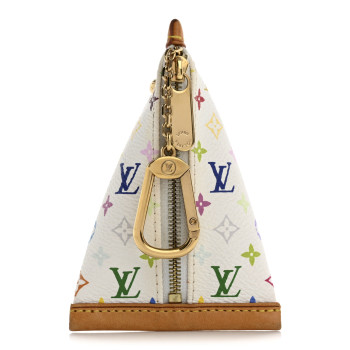 LOUIS VUITTON Monogram Multicolor Berlingot Coin Purse White