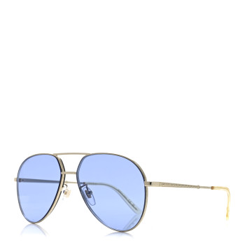 GUCCI Metal Aviator Sunglasses GG0356S Blue