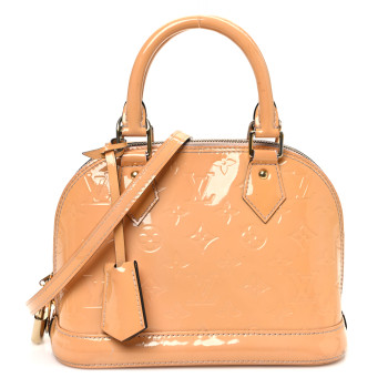 LOUIS VUITTON Vernis Alma BB Rose Velours