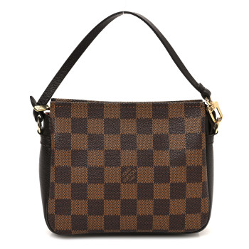 LOUIS VUITTON Damier Ebene Trousse Make Up Bag Pochette