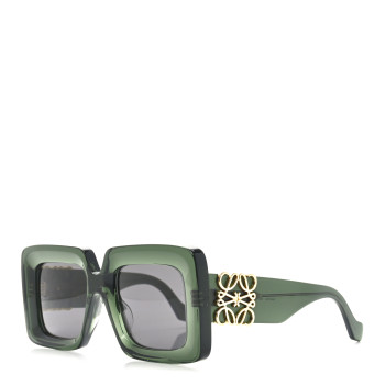 LOEWE Acetate Anagram Square Sunglasses LW40176U Green