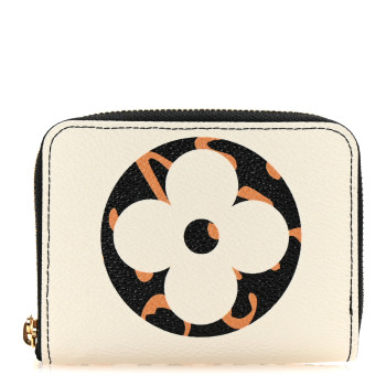 LOUIS VUITTON Monogram Giant Jungle Zippy Coin Purse Ivory