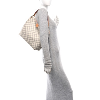 LOUIS VUITTON Damier Azur Graceful PM Rose Ballerine