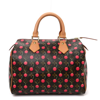 LOUIS VUITTON Monogram Cerises Speedy 25