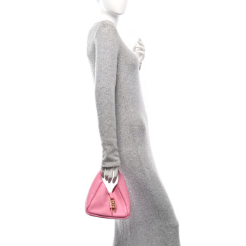 GIVENCHY Grained Calfskin Mini G-Lock Hobo Pink