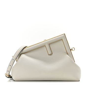 FENDI Shiny Nappa Midi Fendi First Ghiaia