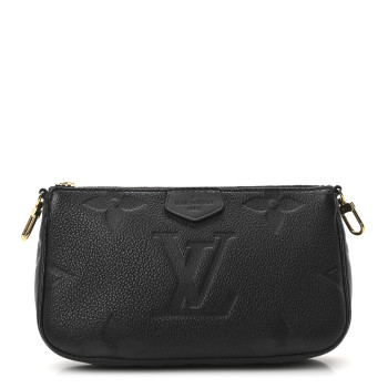 LOUIS VUITTON Empreinte Monogram Giant Multi Pochette Accessories Mini Pochette Black