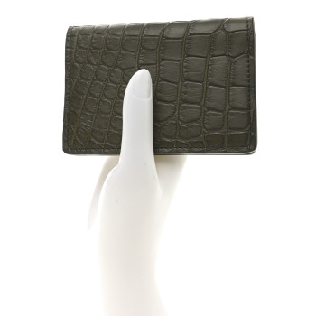 LOUIS VUITTON Alligator Pocket Organizer Green