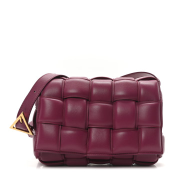 BOTTEGA VENETA Nappa Maxi Intreccio Padded Cassette Crossbody Bag Cinnabar