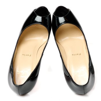 CHRISTIAN LOUBOUTIN Patent New Very Prive 120 Pumps 37 Black