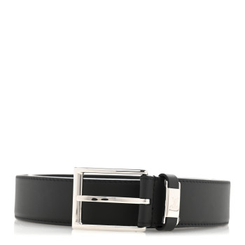 LOUIS VUITTON Calfskin 35mm Pont Neuf Belt 110 44 Black