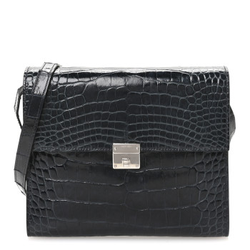 HERMES Shiny Alligator Clic 16 Wallet Bleu Baltique