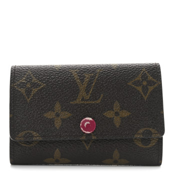 LOUIS VUITTON Monogram 6 Key Multicles Holder Fuchsia
