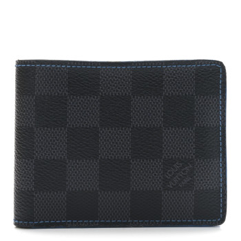 LOUIS VUITTON Damier Graphite Slender Wallet Blue