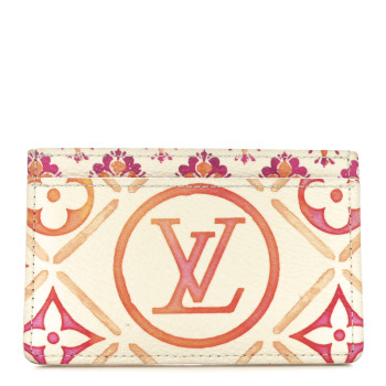 LOUIS VUITTON Monogram Tiles By The Pool Card Holder Coral